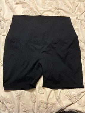 Motherhood Black High-Waist Maternity Bike Shorts